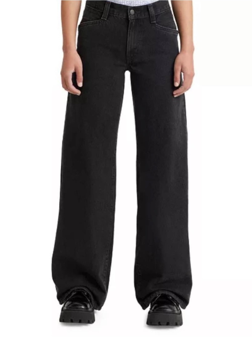 NWT Levi's Black Wide Leg Baggy Jeans - Women's